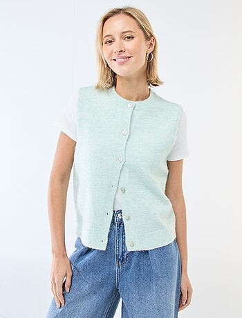 Gilet sans manches uni