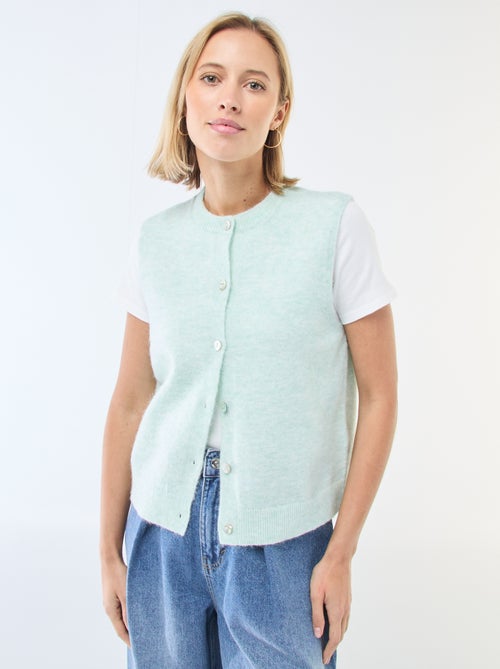 Gilet sans manches uni - Kiabi