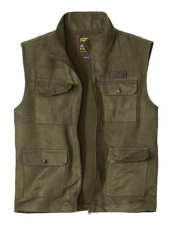 Gilet Suédine Sans Manches Aventurier - ATLAS FOR MEN