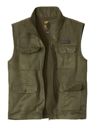 Gilet Suédine Sans Manches Aventurier   - ATLAS FOR MEN