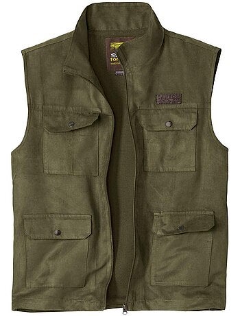 Gilet suédine sans manches aventurier - atlas for men