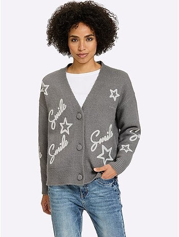 Gilet Superbe Mélange De Matières - Taille Standard - Helline