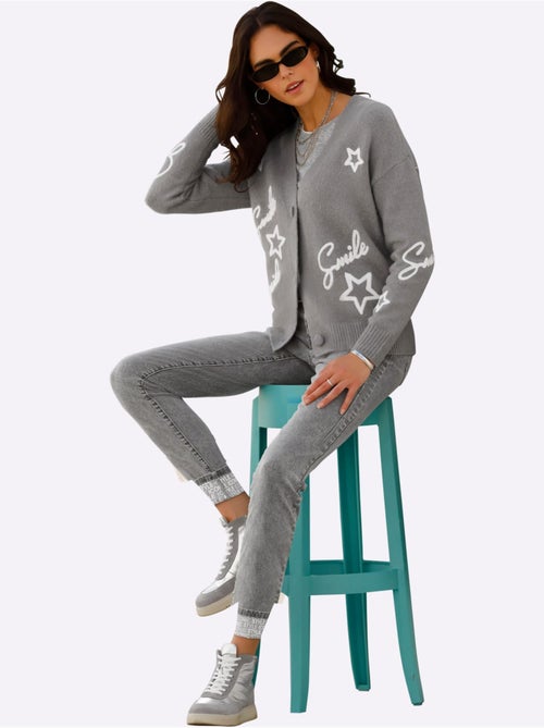 Gilet Superbe Mélange De Matières - Taille Standard - Helline - Kiabi Gilet Superbe Mélange De Matières - Taille Standard - Helline - Kiabi