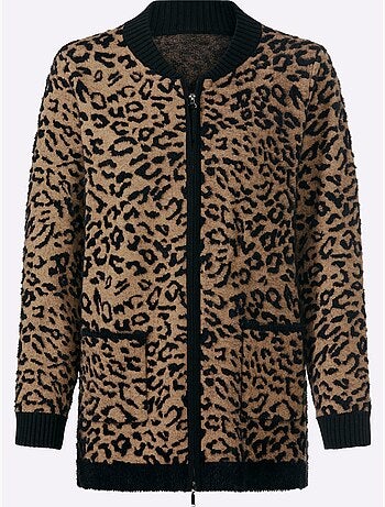Gilet superbe mélange de matières - taille standard - helline