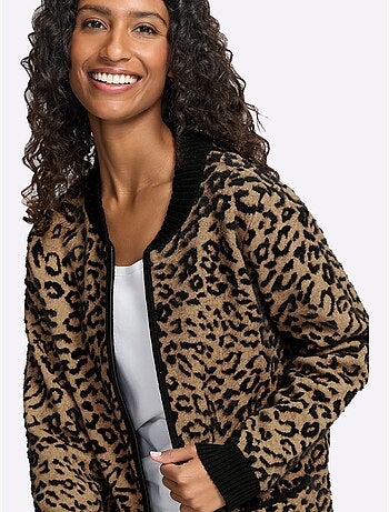 Gilet superbe mélange de matières - taille standard - helline