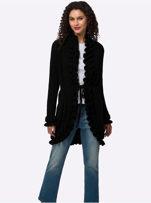 Gilet superbe mélange de motifs tricotés - taille standard - helline - Kiabi Gilet superbe mélange de motifs tricotés - taille standard - helline - Kiabi