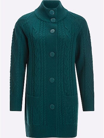 Gilet Superbe Motif Torsadé - Taille Standard - Moda Vilona