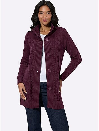 Gilet Superbe Motif Torsadé - Taille Standard - Moda Vilona