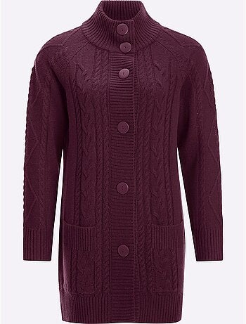 Gilet Superbe Motif Torsadé - Taille Standard - Moda Vilona
