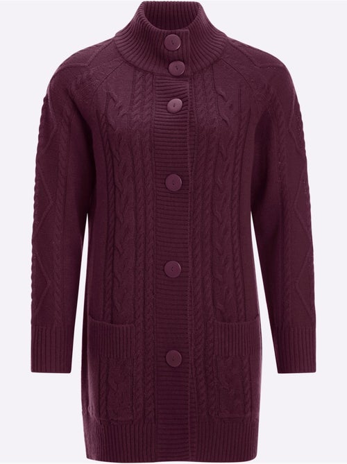 Gilet Superbe Motif Torsadé - Taille Standard - Moda Vilona - Kiabi
