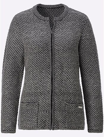 Gilet Superbe Motif Tricoté - Taille Standard - Witt
