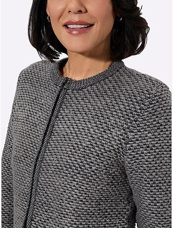 Gilet Superbe Motif Tricoté - Taille Standard - Witt