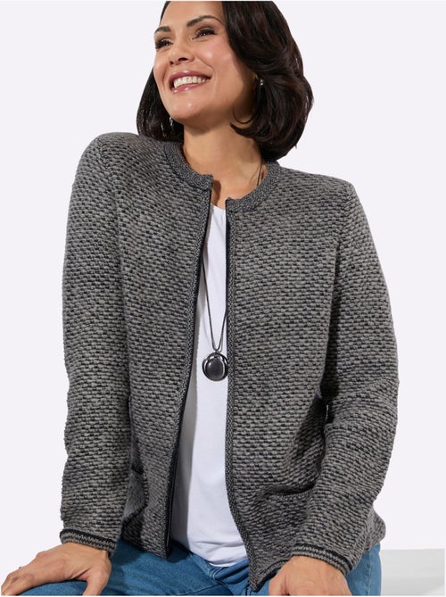 Gilet Superbe Motif Tricoté - Taille Standard - Witt - Kiabi Gilet Superbe Motif Tricoté - Taille Standard - Witt - Kiabi
