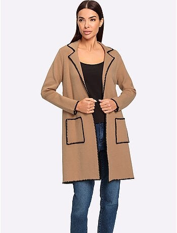 Gilet Superbes Coutures Contrastées - Taille Standard - Helline