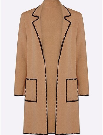 Gilet Superbes Coutures Contrastées - Taille Standard - Helline