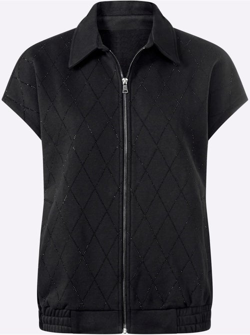 Gilet sweat motif losanges mode - taille standard - helline - Kiabi