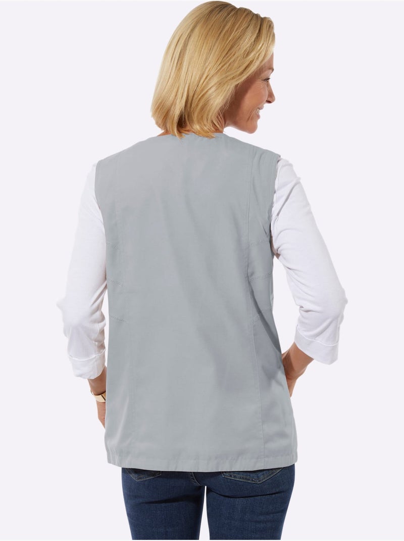 Gilet technique silhouette affinée - taille standard - witt Gris foncé - Kiabi