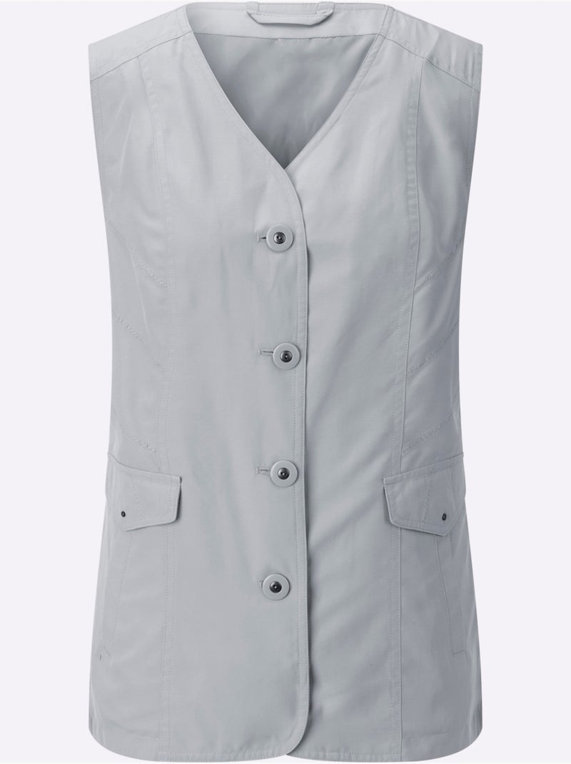 Gilet technique silhouette affinée - taille standard - witt Gris foncé - Kiabi