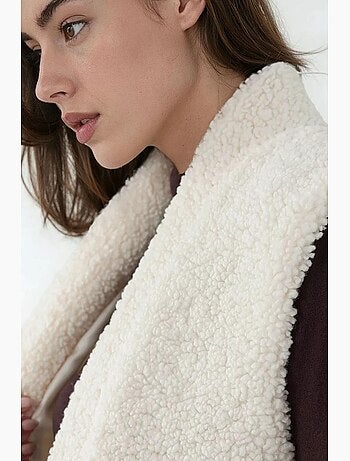 Gilet texturé sans manches à col hiccup