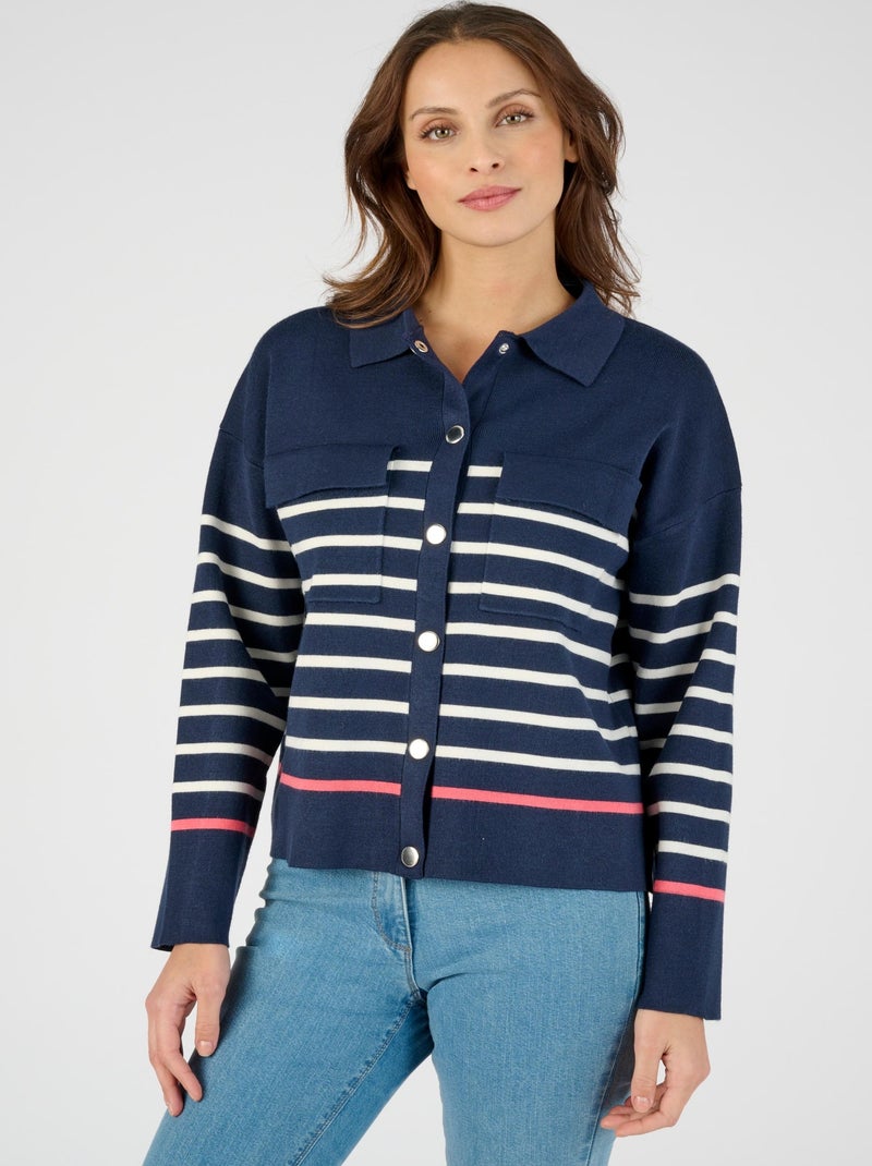 Gilet Thermolactyl - Damart Bleu nuit - Kiabi