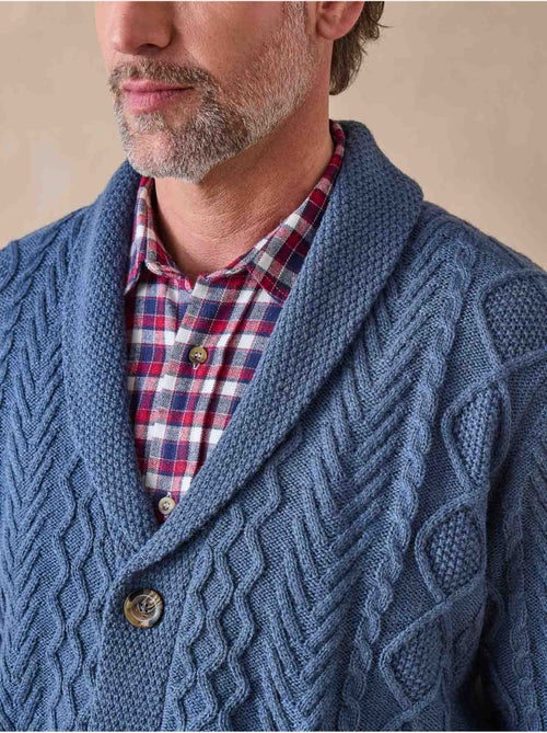 Gilet torsadé avec laine - DAXON - Kiabi