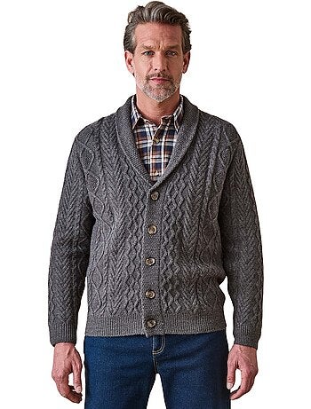 Gilet torsadé avec laine - DAXON