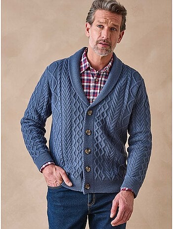 Gilet torsadé avec laine