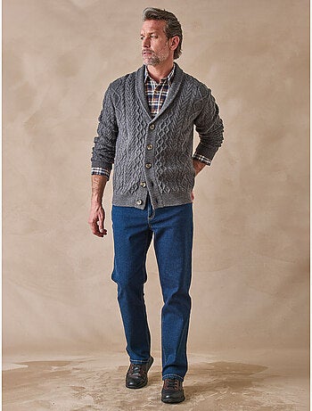 Gilet torsadé avec laine