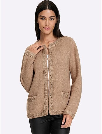 Gilet torsade tendance - taille standard - helline