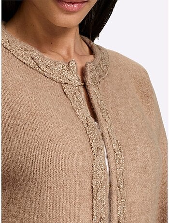 Gilet torsade tendance - taille standard - helline