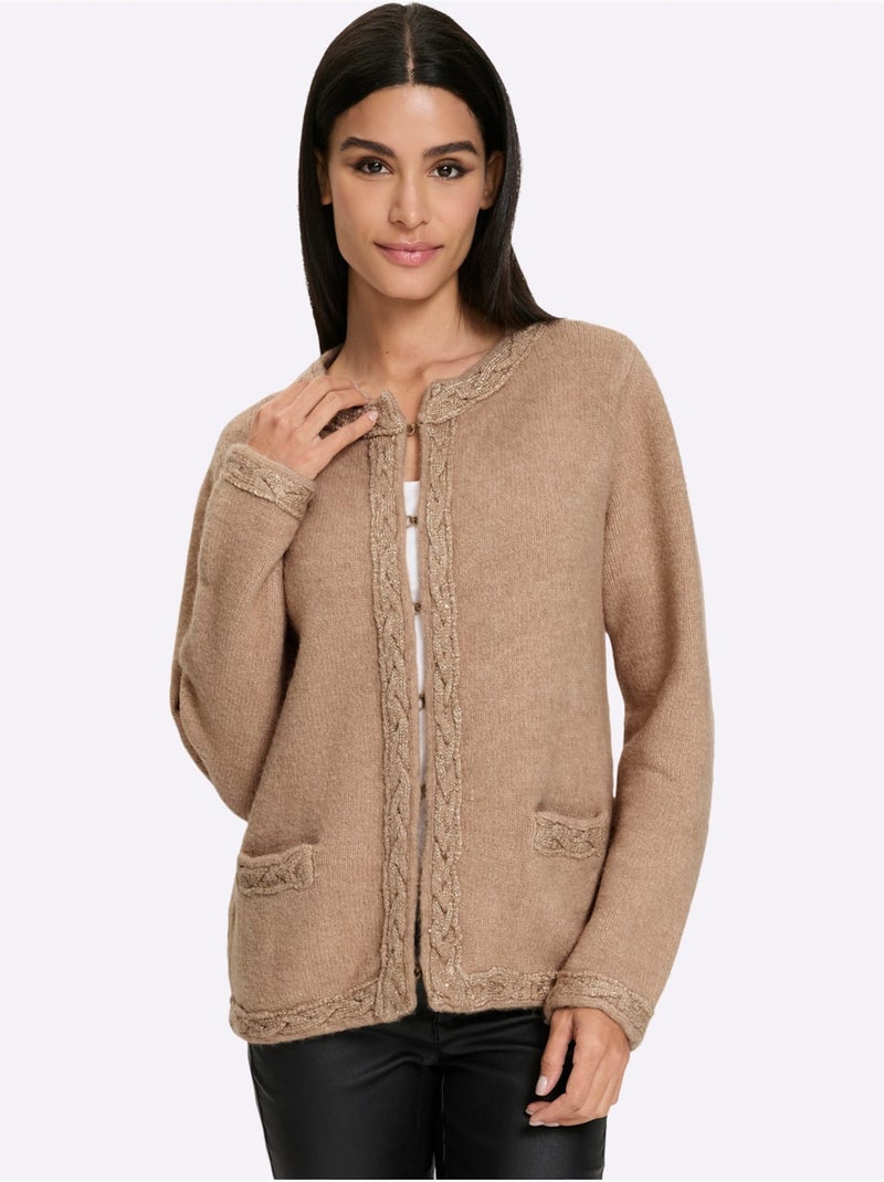 Gilet torsade tendance - taille standard - helline Doré - Kiabi