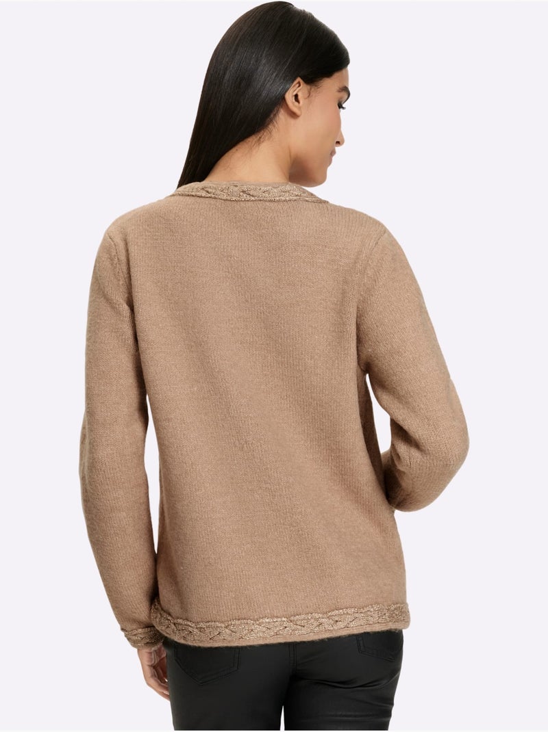 Gilet torsade tendance - taille standard - helline Doré - Kiabi