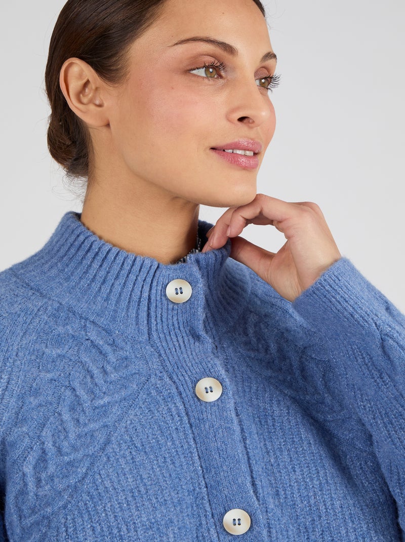 Gilet torsadé Thermolactyl - Damart Bleu - Kiabi