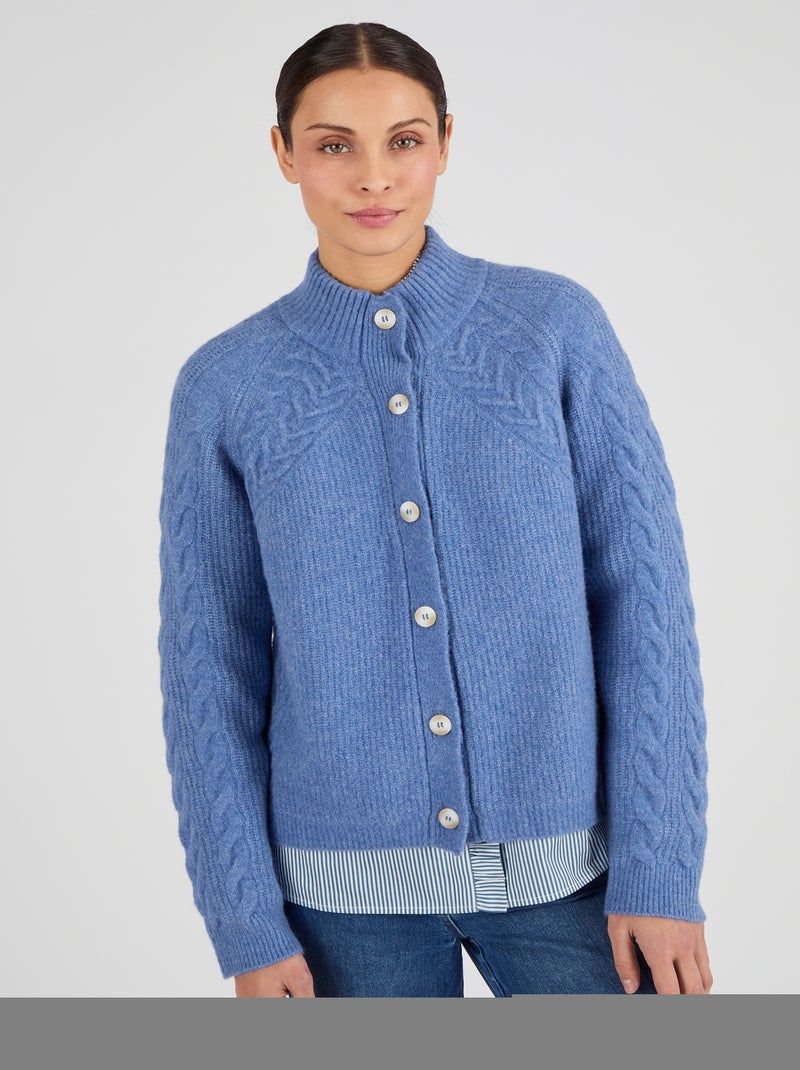 Gilet torsadé Thermolactyl - Damart Bleu - Kiabi