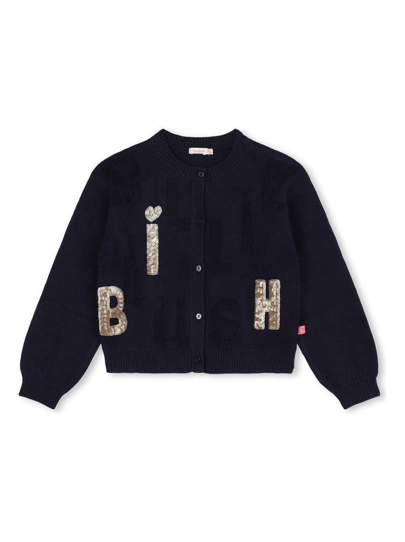 Gilet tricot Bleu foncé - Kiabi