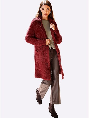 Gilet tricot bouclé - taille standard - helline