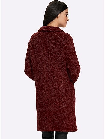 Gilet tricot bouclé - taille standard - helline