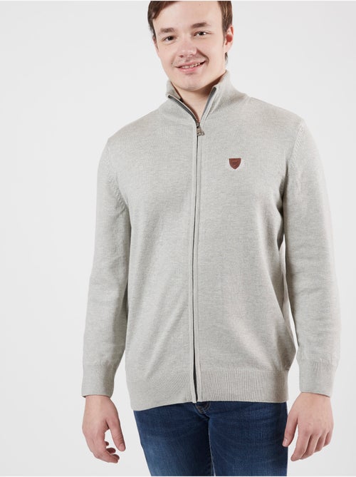 GILET TRICOT CASUAL CHIC SIGNATURE - Kiabi