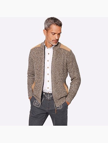 Gilet tricot chiné - taille standard - moda vilona