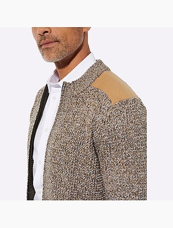 Gilet tricot chiné - taille standard - moda vilona
