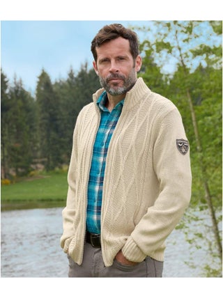 Gilet Tricot Chiné Outdoor   - ATLAS FOR MEN