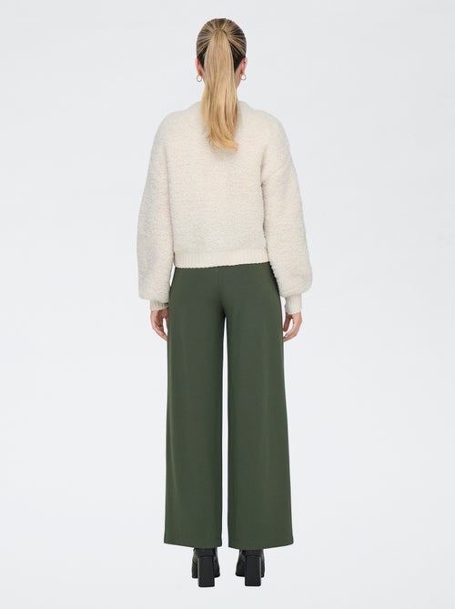 Gilet tricot col rond uni 'JDY' - Kiabi