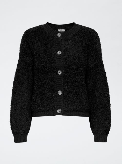 Gilet tricot col rond uni 'JDY' - Kiabi