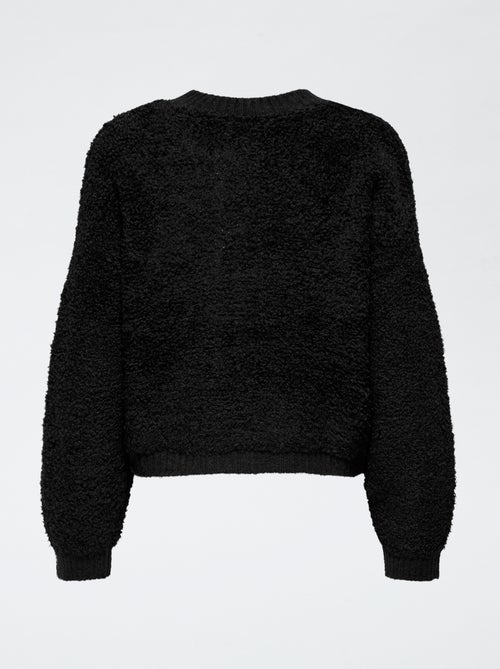 Gilet tricot col rond uni 'JDY' - Kiabi