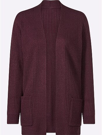 Gilet tricot côtelé moderne - taille standard - moda vilona