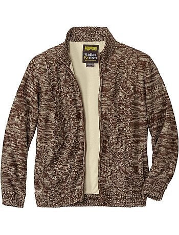 Blouson Tricot Jacquard Doubl? Sherpa? - ATLAS FOR MEN
