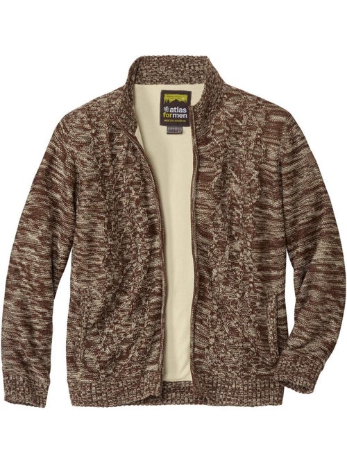 Gilet tricot doublé polaire - atlas for men - Kiabi Gilet tricot doublé polaire - atlas for men - Kiabi