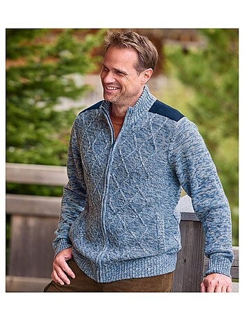 Gilet Tricot et Suédine Exploration - ATLAS FOR MEN