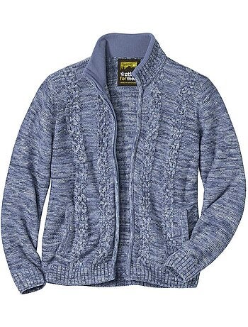 Gilet tricot mouliné casual - atlas for men