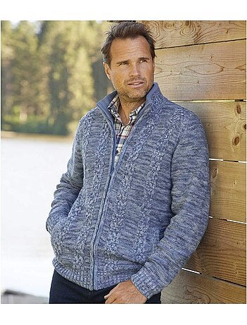 Gilet tricot mouliné casual - atlas for men